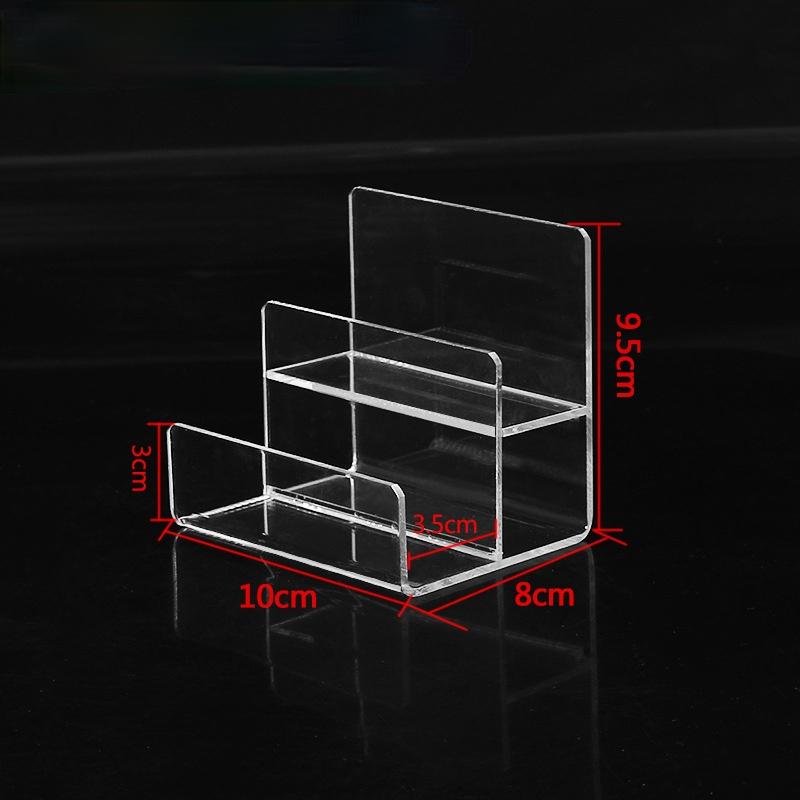 Neuer transparenter Kunststoff Arylic Sonnenbrillenhalter Brieftaschen Aufbewahrungsständer Handy Regalständer Badezimmer Organizer Mehrstufig   JU31710