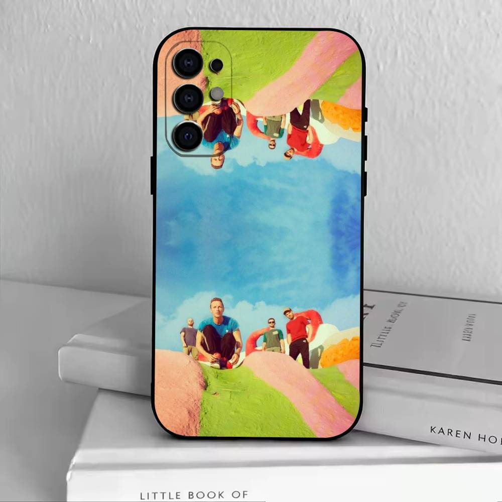 Band C-Coldplay Phone Case For Samsung S25,S24,S21,S22,S23,S30,Ultra,S20,Plus,Fe,Lite,Note,10,Black Cover