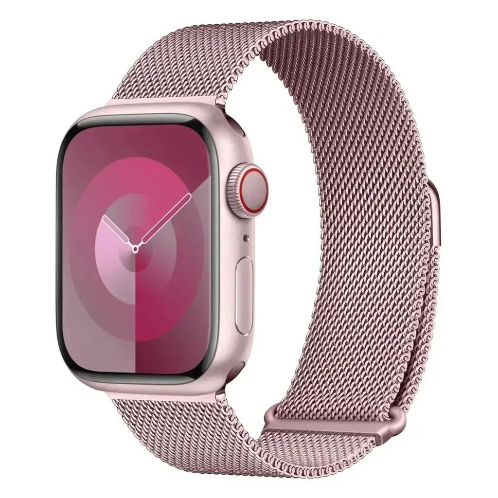 Milánský smyčkový řemínek pro Apple Watch Band 46mm 45mm 44mm 40mm 41mm Pride Náramek iwatch Řada 12/11/10/9 8 7 SE3/Ultra 3 4 49mm 3