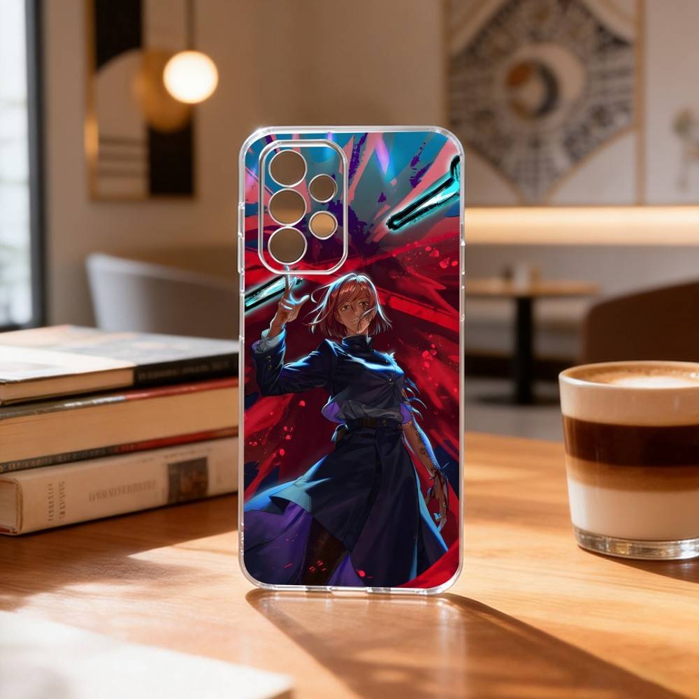 J-Jujutsu Kaisen K-Kugisaki N-Nobara Phone Case For Samsung S25,S24,S21,S22,S23,S30,Ultra,S20,Plus,Fe Transparent Cover