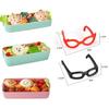 10/20Pcs Bento Decoration Tools Lunch Bento Box Food Glasses Headwear Buffet Sandwich Toppers Decor For Bento Decoration