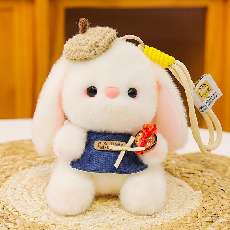 Bunny Lolita Plush Keychain Cute Hanging Doll For Bag Decor And Gift