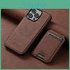 Magsafe Holder Wallet For Card Phone Case For Iphone 15 Pro 14 Plus 13 12 Pro Max Magnetic Leather Pocket Cover Cases For Iphone 14pro 13pro 15 Plus
