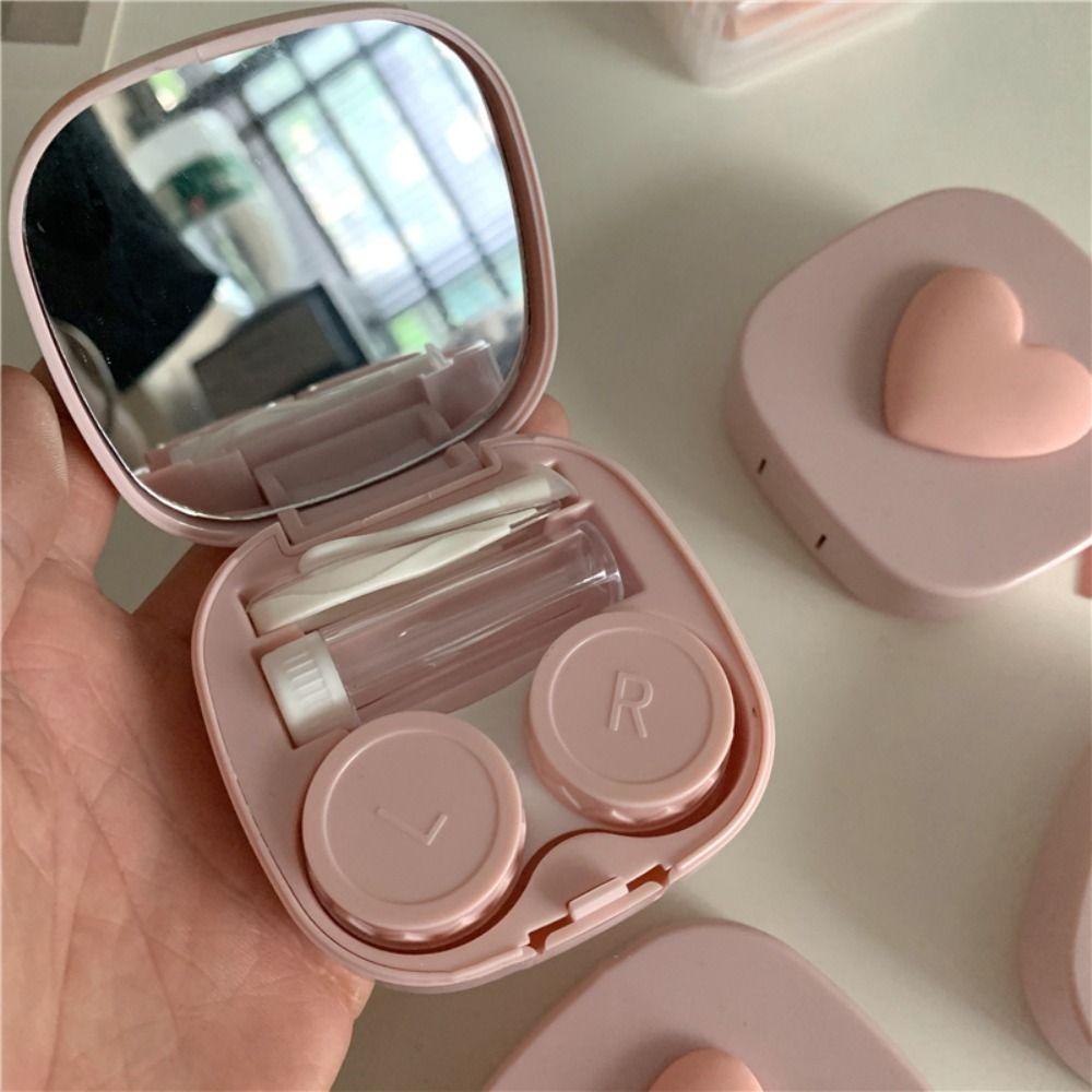 Mirror Eyeglasses Container Women Contact Lens Case Korean Glasses Storage Cosmetic Contact Box