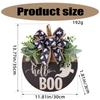 Festival Halloween Skull Welcome Sign Handmade Wood Plaque Door Hanger for Door or Garden Decoration Party Supplies