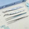 Edelstahl Wimpernpinzette Wimpernverlängerung Pinzette Miniatur Szenen Aufkleber
