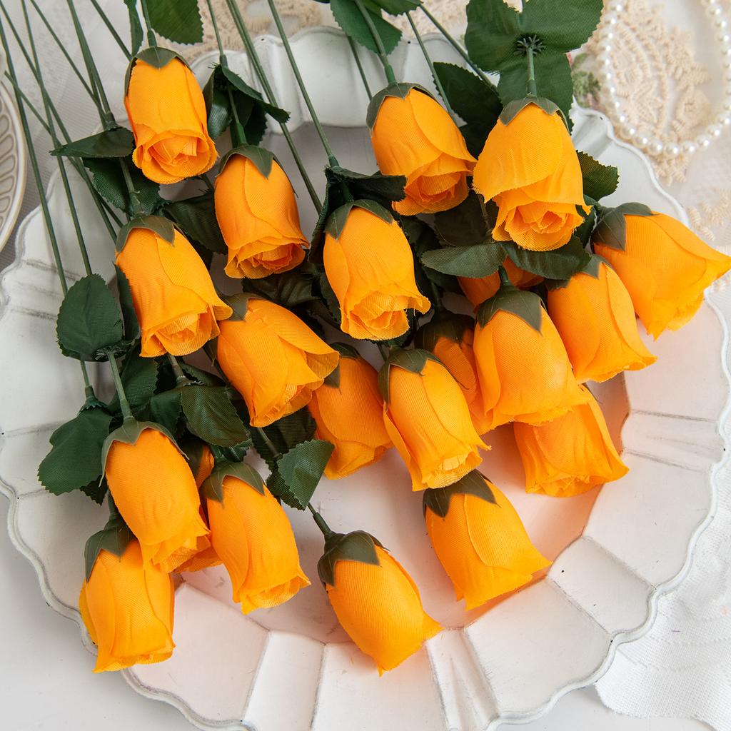 10Pcs Red Roses Bouquet Vase for Home Decor Garden Wedding Decorative Wreaths Diy Handwork Flower Arrangement Artificial Flowers