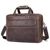 Vintage Crazy Horse Leather Briefcase Laptop Bag