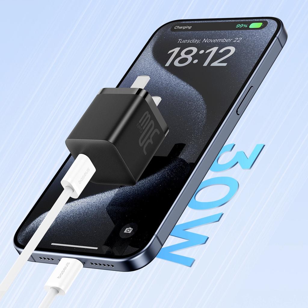 Baseus Superior Series Ll Usb-C - Usb-C 30W 480Mb/S 2M Cable - White