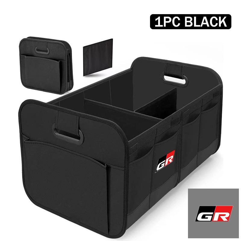 

For Toyota Car Logo Trunk Storage Box Large Capacity Tool Organiser Bag Accessories Crown GR Sport Corolla YARIS Auris C-HR