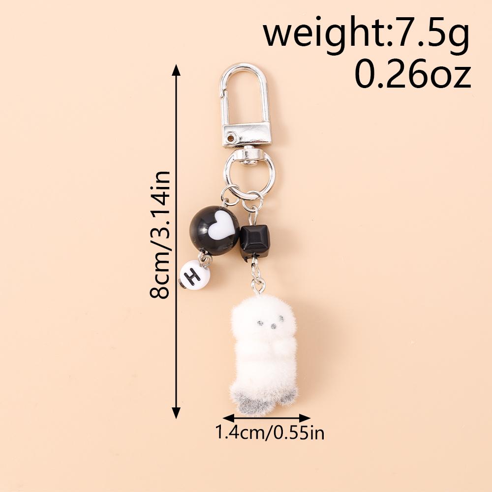 Cute Sea Otter Keychain Animal Key Ring Pendants for Women Girls Handbag Decor DIY Handmade Key Chain Jewelry Gifts