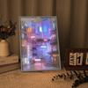 USB Plug Dimming Romantic Home Anime LED Beautiful City Night View Light Painting HD Picture Narrow Bezel Home Decorations Lamp
