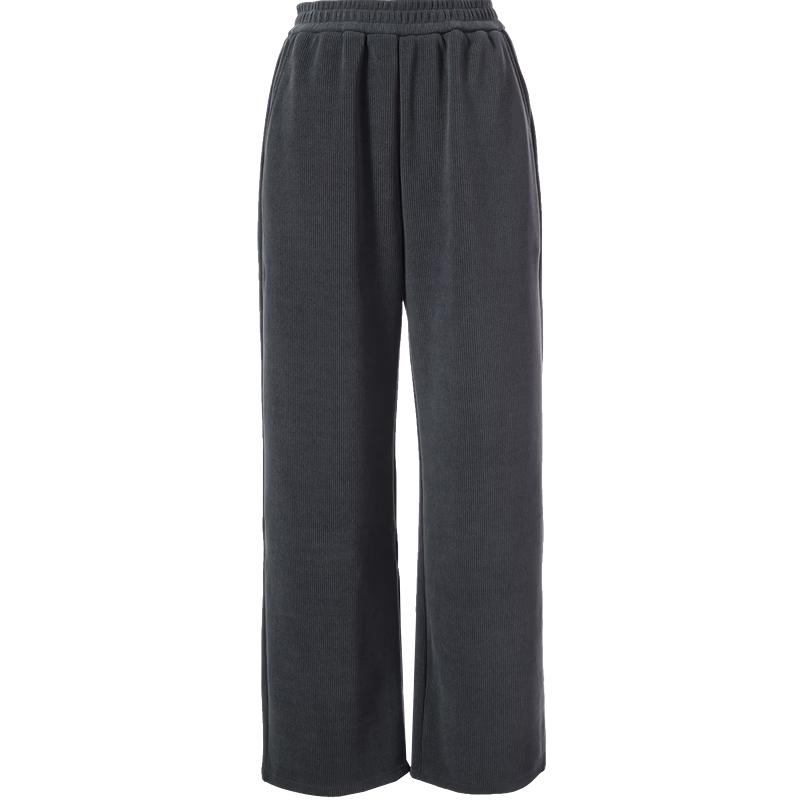 Betu Women s High-Waist Corduroy Straight-Leg Casual Pants L