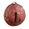 Vintage Goat Leather Cymbal Bag and Backpack – Handmade Rucksack for Musicians and Travel