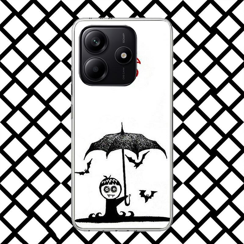 Gothic Vampire Scarlet Art Phone Case for Xiaomi Redmi Note 15 14 14S 13 12 12S 11 Pro Plus 11E 11T 11S 10S 5G Soft Cover Fundas