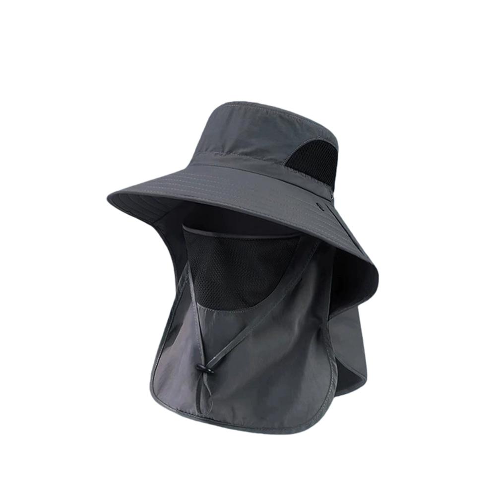 Summer UV Protection Hat Anti-UV Quick-dry Outdoor Hiking Fishing Visor Bucket Hat Mesh Breathable Outdoor Sport Cycling Sun Hat