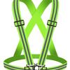 Reflective Vest for Cycling, Night Running, Sanitation, and Construction with Elastic Suspenders for Visibility and Safety