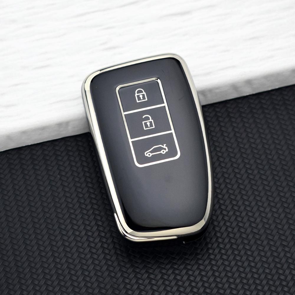 

3/4 Button TPU Car Key Case Cover for Lexus ES350 ES300h RX350 RX450h NX300 NX300h IS250 IS300h GS300 GX460 GX470 LX570 Keychain