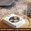 נגן CD 10W 5V Vintage ויניל נייד Bluetooth סוללה גדולה מערכת סאונד סטריאו רמקול כפול נגן תקליטים
