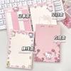 New Hello Kitty Sweet Note Paper 50 Sheets Cute Memo Notepad Portable Notebook for Students Girls School Stationery