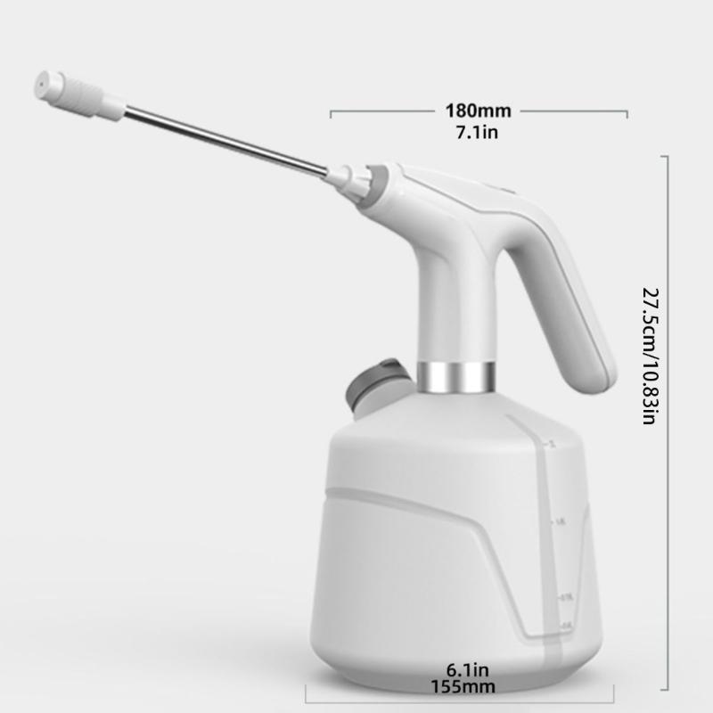 Convenient 2L Automatic Watering Can Electric Watering Sprayer with Adjustable Sprayer Nozzle for Home and Office Plant