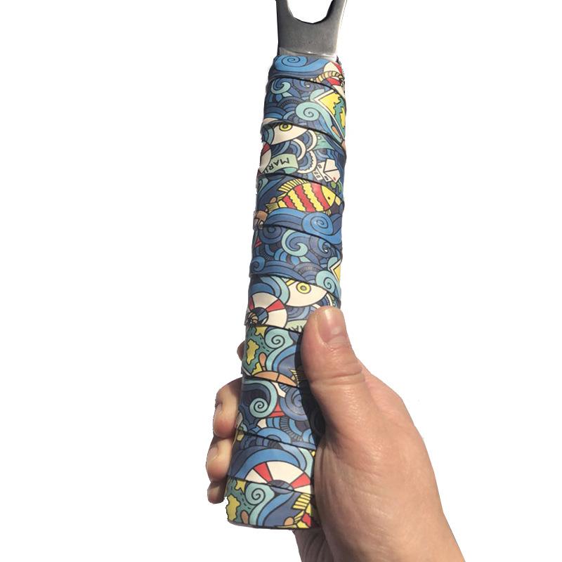 1pc Frosted Print Sweatband 3cm Colorful Mesh Badminton Racquet Grip Adhesive Dry Anti-Slip Sweatband