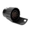 Duokon ABS 7 bis 13 Pin Anhänger LKW Wohnwagen Anhängersteckdose Stecker Konverter Adapter (Schwarz)