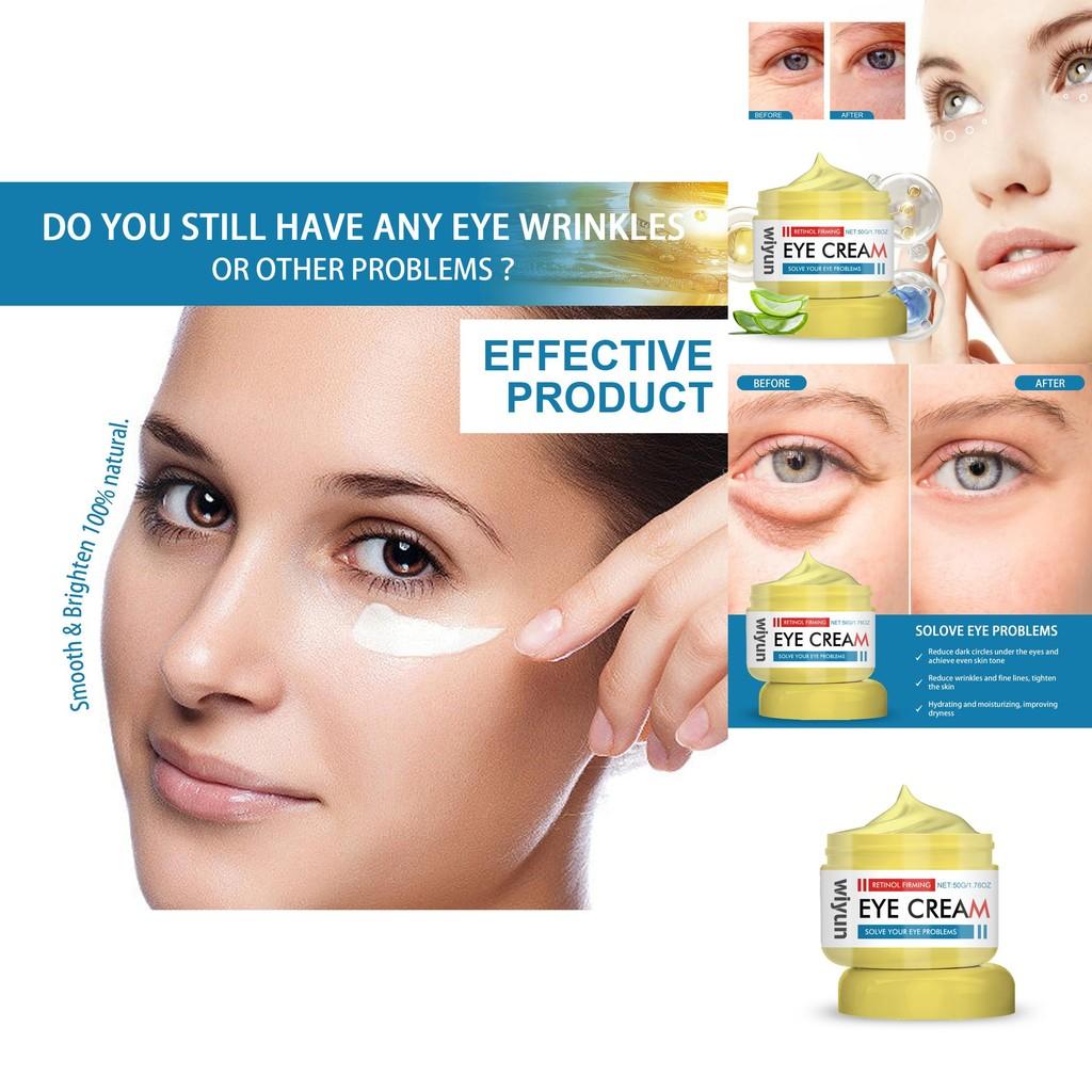 Wiyun Retinol Eye Cream For Dark Circles Puffiness Fine Lines Hydrating Smooth Skin