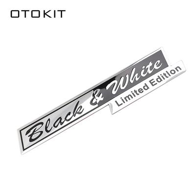 OTOKIT Hliníková Černobílá Limitovaná Edice Samolepka Odznak Znak na Kufr Auta Pro Motocyklové Samolepky Auto Tuning Dekorace