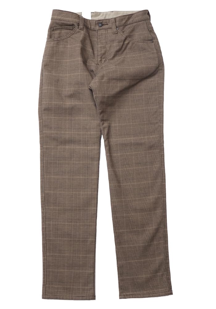 

Edwin Wildfire Теплый Деним Темно-коричневый EC03WF Мужские брюки, Клетка,