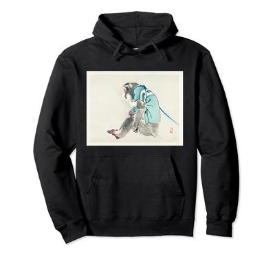 Monkey Painting Kono Bairei Japanese Art Hoodie