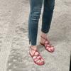 Small Camellia Flat Sandals For Women Hollowed Out Roman Shoes Designer Sandals For Students Sandals For Casual Women Sandals