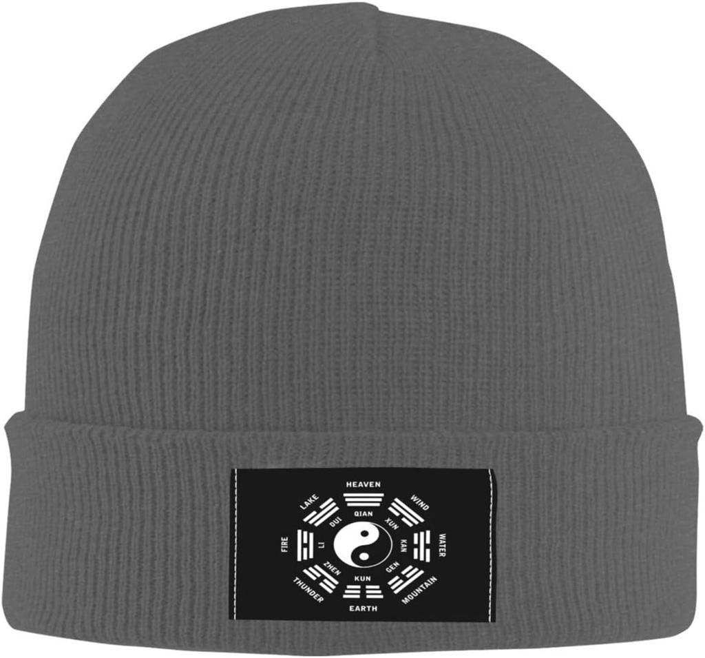 Tai Chi Yin Yang Zen Taoism Beanie Knit Women Unisex Winter Warm Cap