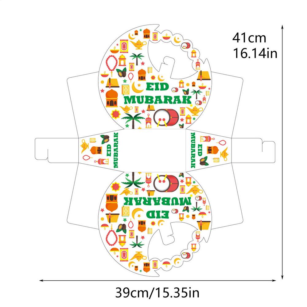 

Ид Мубарак Мечеть Луна Конфеты Коробки для печенья Рамадан Карим Портативная Подарочная Коробка Коробки для подарков на Ид Вечеринку Упаковки Ид аль-Фитр 1pc