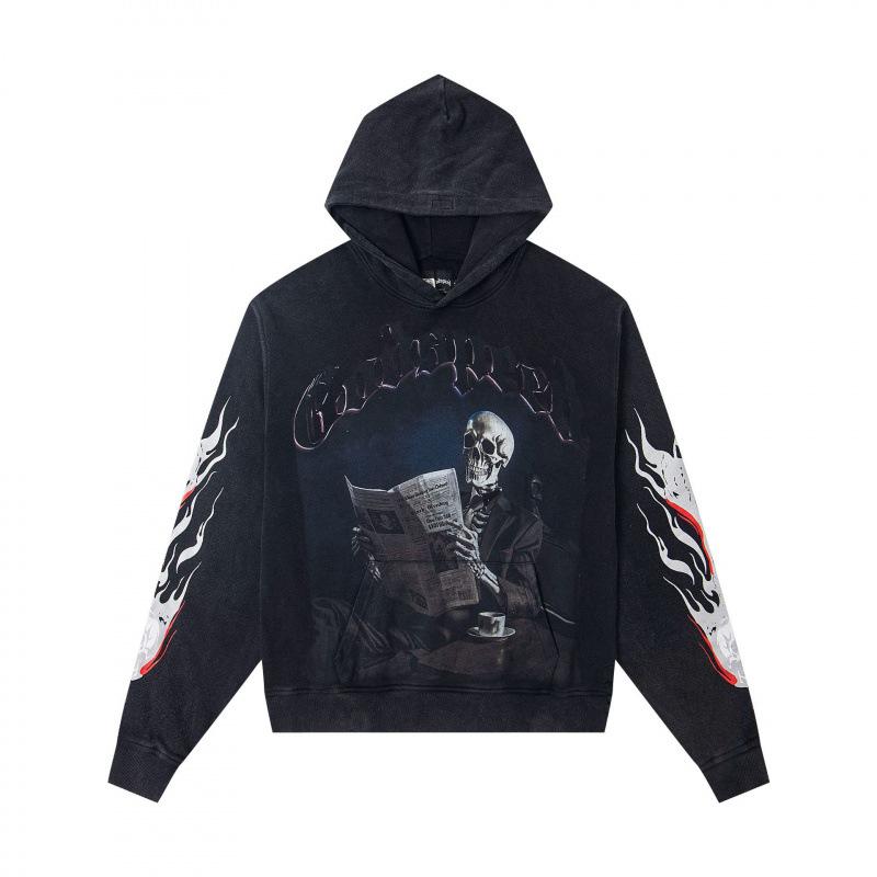 odspeedss autumn and winter new direct injection printing wash water retro pure cotton hip hop beauty trend hoodie sweater