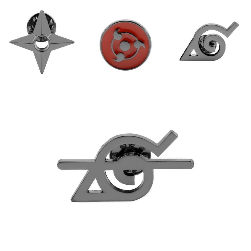 Naruto Kersenhout Legering Badge Met Reliëf Rinnegan Voor Anime Fans