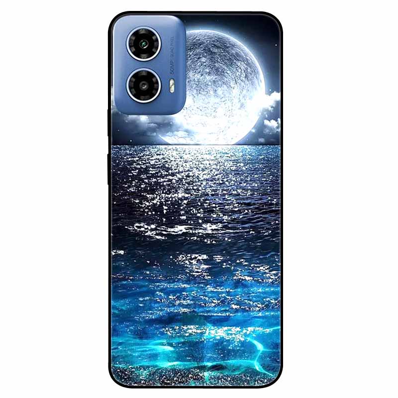 For Moto G34 5G Case G 24 Soft Silicone Fashion Animals TPU Bumper for Motorola Moto G24 G04 Painted Phone Covers Luxury Capa