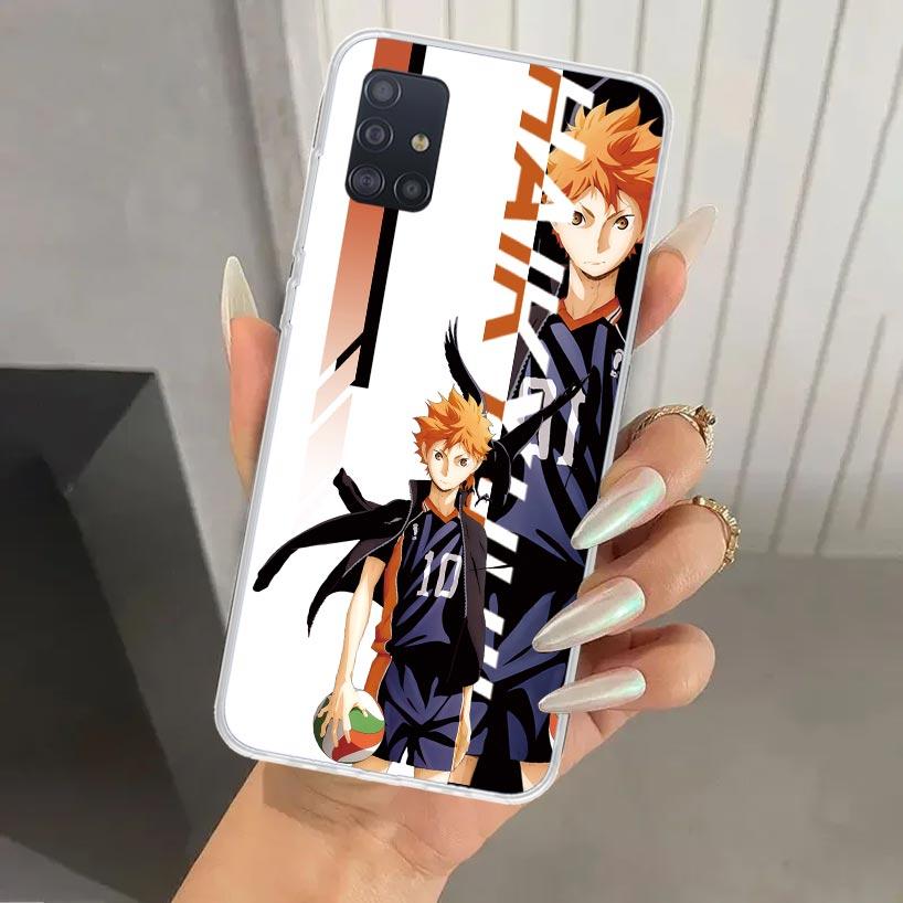 Anime Haikyuu Oya Schule Volleyball Handyhülle für Samsung Galaxy A52 A32 A22 A12 A02S A50S A30S A10S Note 20 Ultra 10 Plus S10