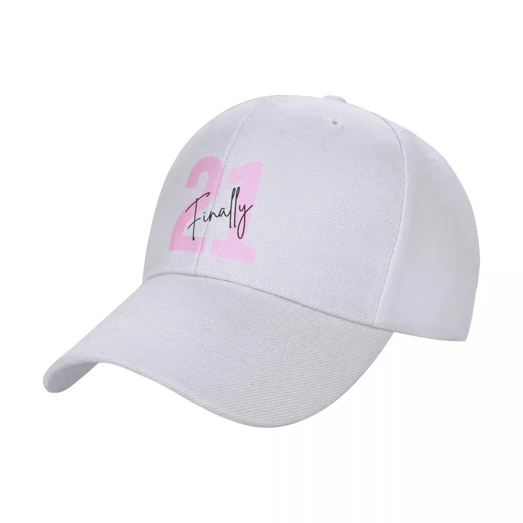 Finally 21, Finally Legal, 21st Birthday Girl Baseball Cap Snapback Cap Dropshipping Trucker Hats For Men Women's