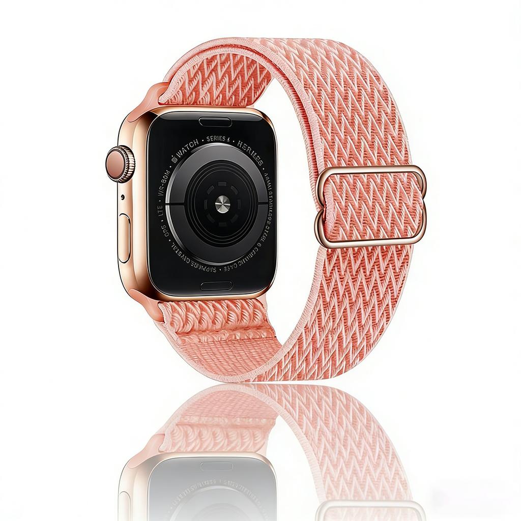 Stretchy Nylon Band for Apple Watch Series 11 10 Ultra 3/2 SE 42mm 38mm 46mm 41mm 45mm 49mm Adjustable Sport Strap for Women Men