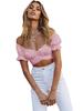 2024 Sexy Off-the-Shoulder Ruffle Tie-Back Top for Women in European and American Styles