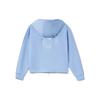 Li Ning Solid Color Loose Knit Hoodie Women Hoodies Blue AWDR360-4