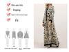 Morgenländisches Schwarzes Elegantes Edles Gewand - Weiches, Bequemes, Langes Druckkleid