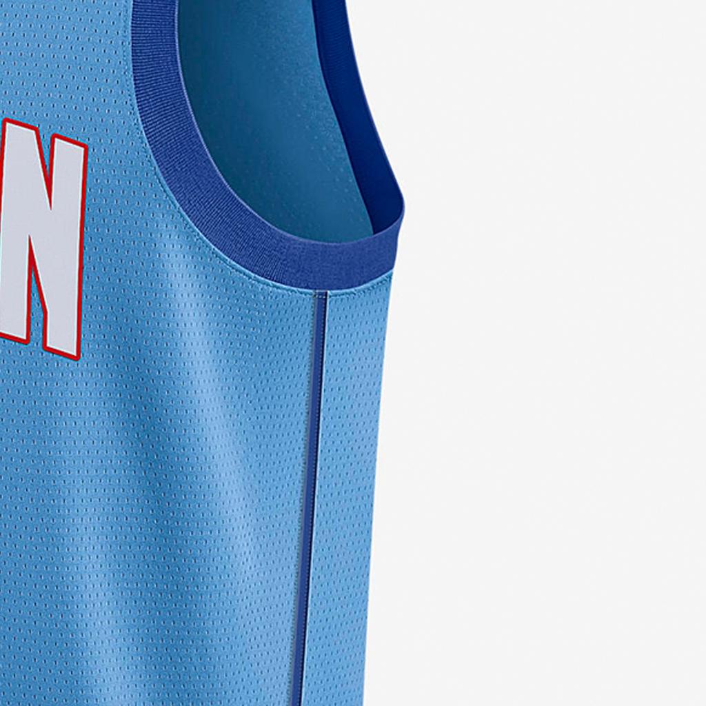 Nike NBA Rockets Westbrook No. 0 City Edition Basketball Vest Men Tops Blue CN1731-462