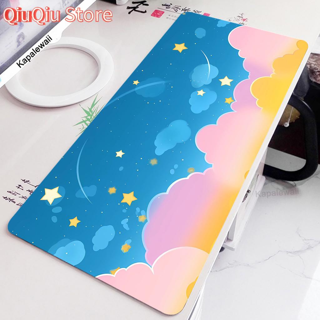 Space Mouse Pad Pc Rubber Mousepad Apoio De Pulso Teclado Mouse Mat Kawaii Cute Keyboard Pads Office Large Desk Protector Mat