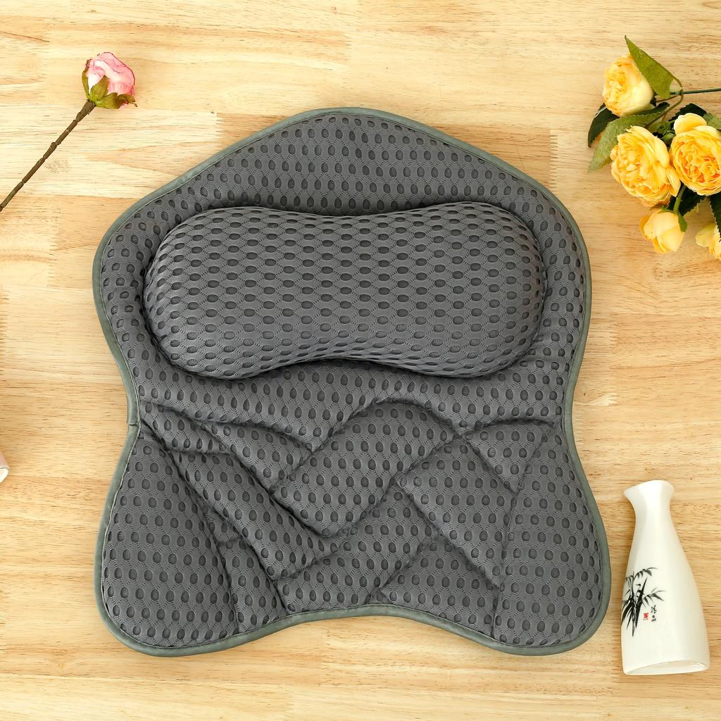 Badewannenkissen für Wanne Nacken- und Rückenstütze mit rutschfesten Saugnäpfen Weiche Spa-Massage Kissenmatte Badekissen