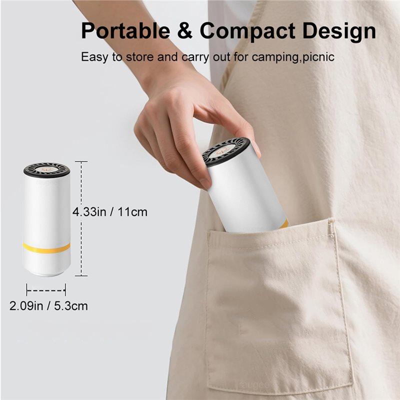 ABWR-Rechargeable Electric Air Pump Vacuum Sealed Bag Storage Bag For Food Fresh-Keeping Automatic Vacuum Compression Machine