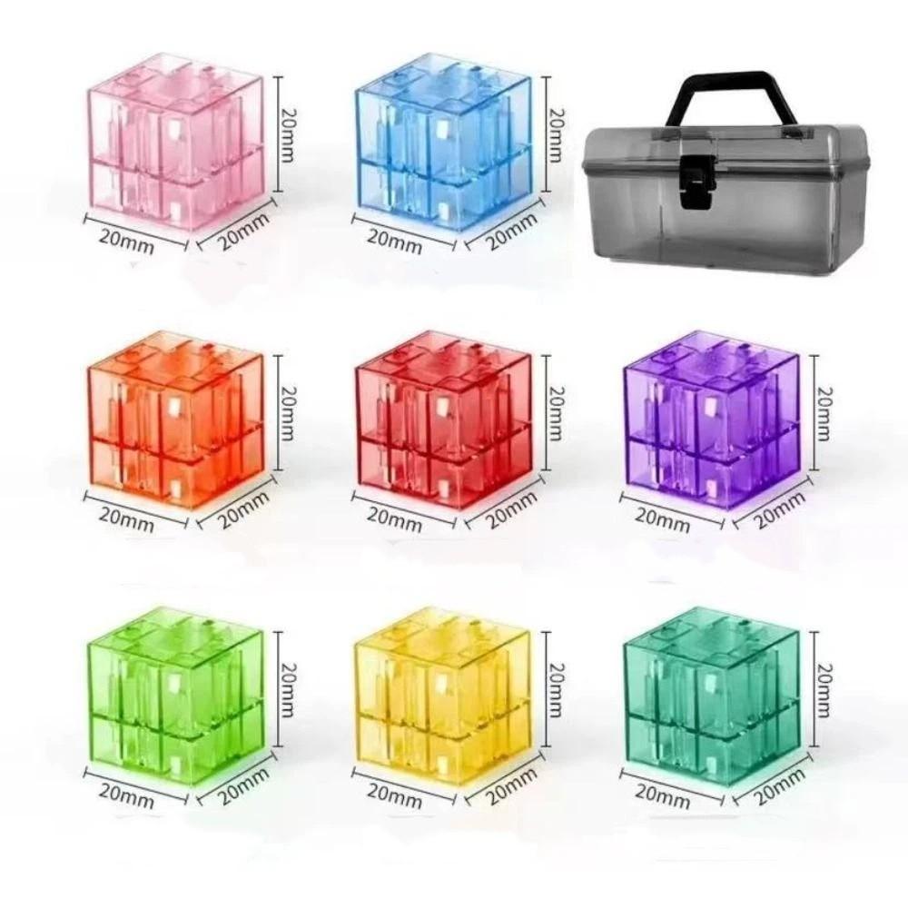 Transparent Magnetic Cubes Construction Toy Colorful Children's Educational Toy  Children