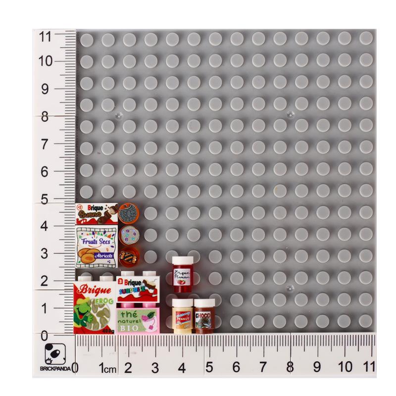 Food Printed Tiles Passport Plane Ticket Building Blocks Sushi Pizza Sound Compass Map Milk Juice Sauce Dessert Bricks Toy