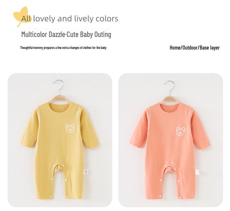Cozy Fleece Baby Romper for Boys & Girls - Warm Onesie for Spring, Autumn & Winter